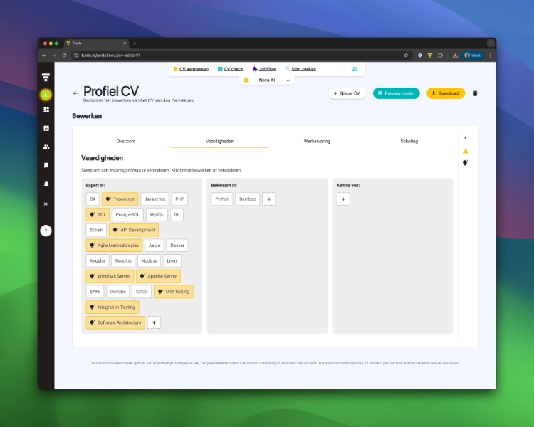 Jouw cv, duidelijk en volledig